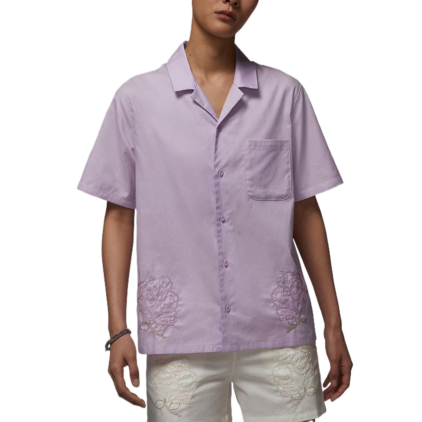 

Jordan Модная мягкая однотонная футболка с коротким рукавом женская фиолетовая HJ0097-530 XXL