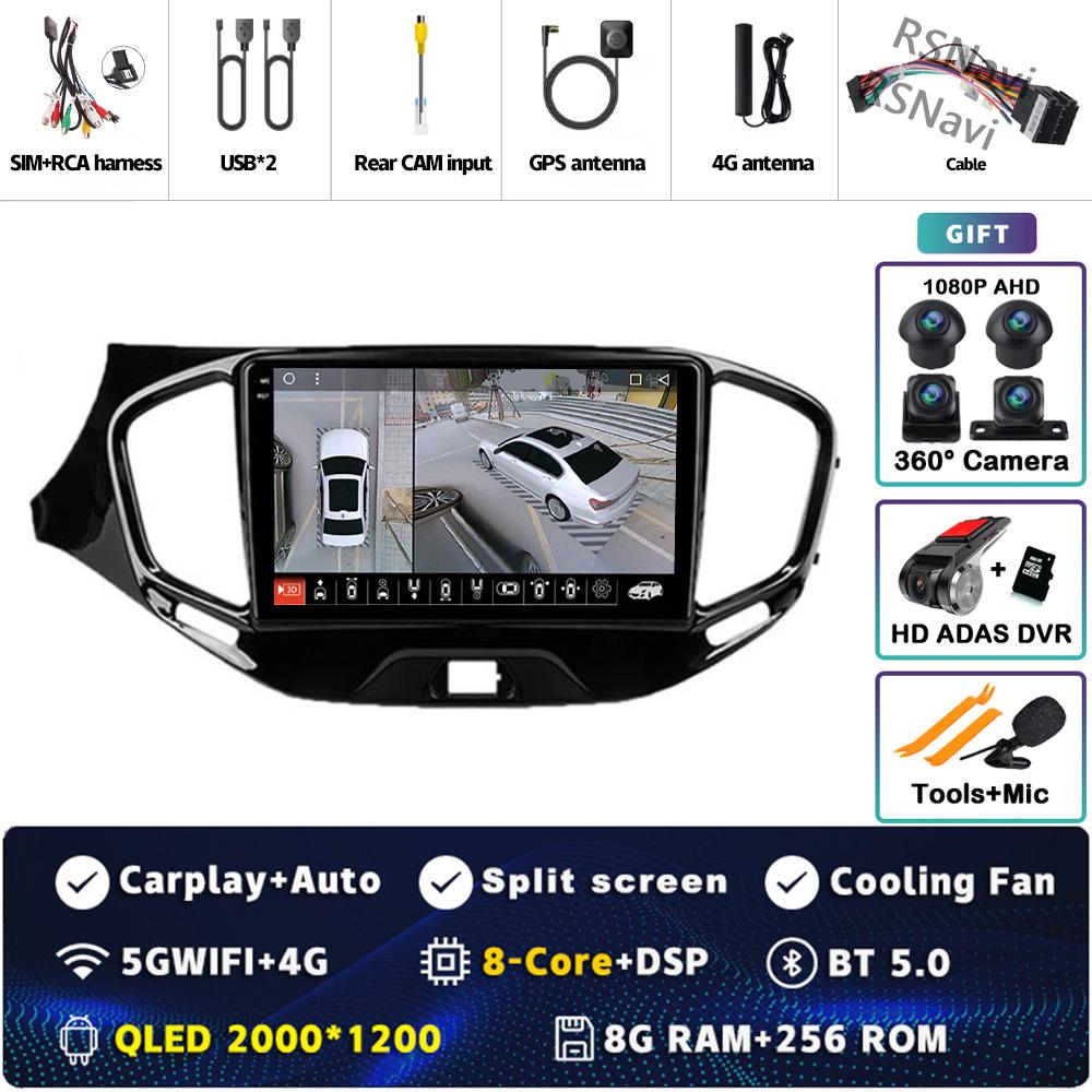 Android 14 Carplay Car Radio For LADA Vesta Cross Sport 2015 - 2020 Multimedia Video Player Navigation GPS Stereo 2Din Head Unit