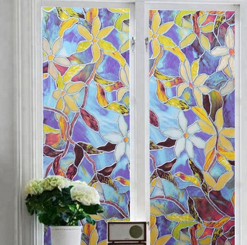 Neue wasserdichte PVC-Milchglas-Fenster-Sichtschutzfolie, Aufkleber, Schlafzimmer, Badezimmer, selbstklebende Folie, Heimdekoration