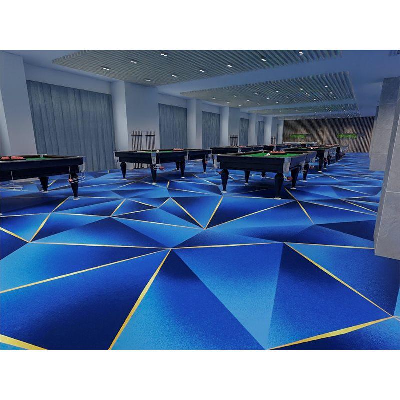 Luxuriöser feuerfester Nylon-Teppich für Billardhallen in Hotels - Teppich mit großflächigem Druck