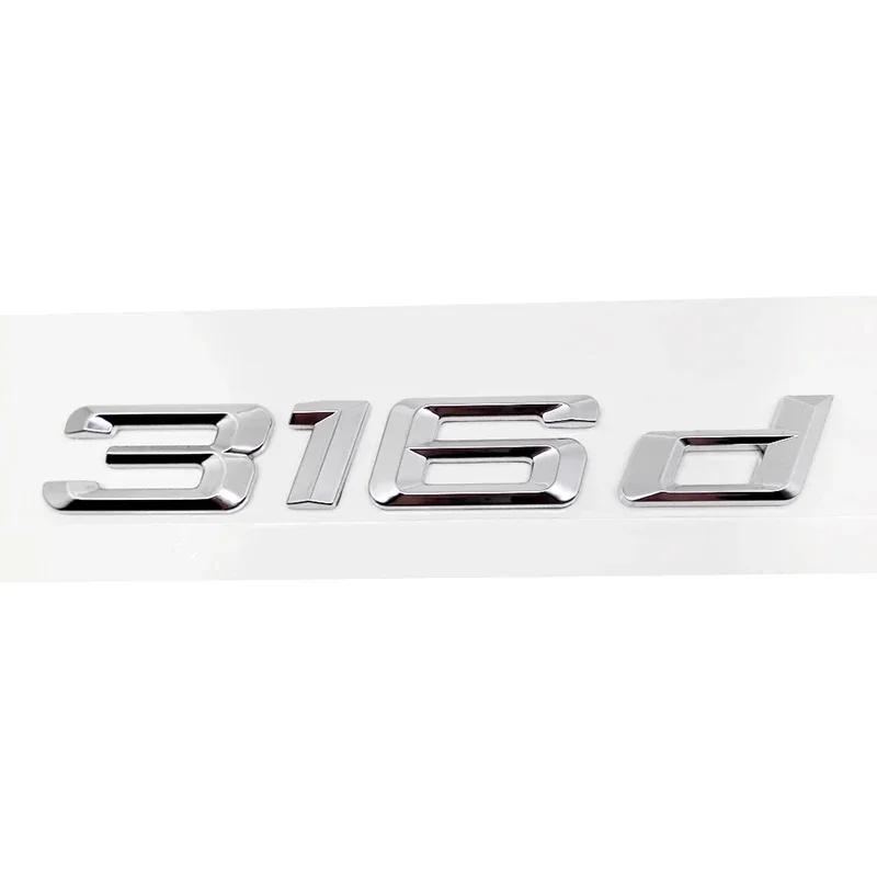 ABS Car Rear Trunk Letters Logo Badge Emblem Sticker For BMW 3 Series 318d 320d 325d 328d 330d 335d E46 E90 E91 F30 F31 F34 G20
