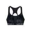 Under Armour HeatGear Soft Comfortable Letter Print Sports Bra Women underwear Black 1387231-001