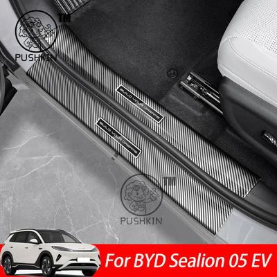 For BYD Sealion 05 EV 2025 Car Door Sill Guards Protector Threshold Trim Cover Sticker Accessories