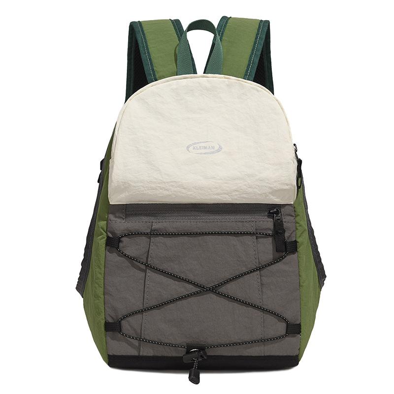 Schoolbag wide shoulder strap fashionable foreign style large capacity backpack 1011 new trendy casual bag big bag backpack college portable