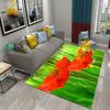 Poppy Red Flowers Carpet for Kitchen Floor Mat Bedroom Living Room Bedside Decor Area Rug Hallway Carpet Home Entrance Doormat