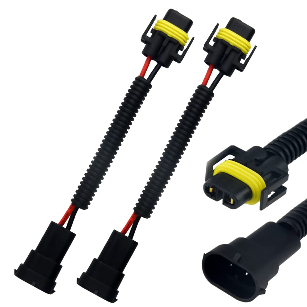 WMYCONGCONG H8 H9 H11 Extension Cable Wire Harness Socket Male