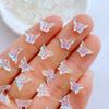 100Pcs New Cute Resin 6*9mm Cartoon Small Butterfly Series Flat Back Fit Phone Deco Parts Embellishments for Hair Bows Accessori