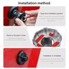 Car Radio Antenna Base Cover Trim For Jeep Gladiator JT/Wrangler JL 18-25 Black