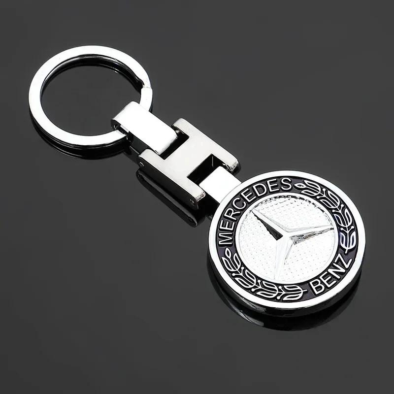 Pegatina de Coche Caliente 1 Pieza Llavero con Logo de Coche de Metal de Alta Calidad Para Mercedes Benz AMG Smart W205 C300 W203 W206 W108 W124 W126 W140 W1