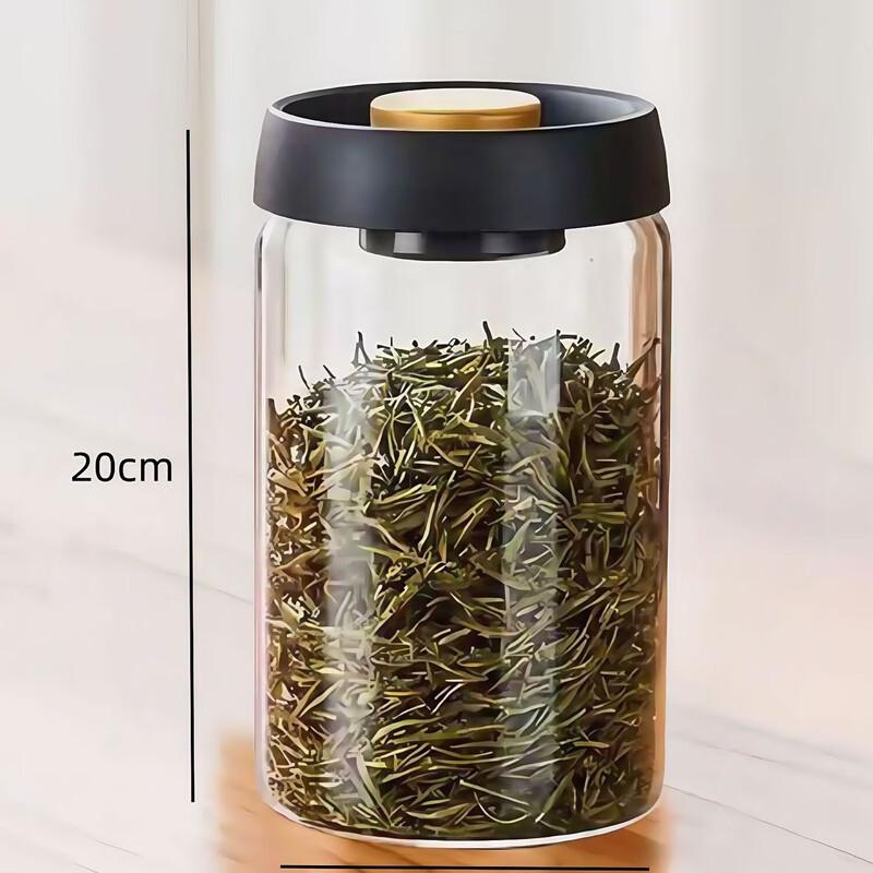 ZISIZ Vacuum Seal Glass Storage Jar