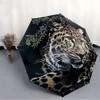 1pc Leopard Print Folding Umbrella | Elegant Design, Fashionable Accessory, Durable Construction, Sturdy Ribs yy251107034