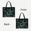 Marble Pattern Tote Bag Large Capacity Daily Shoulder Handbag for Work Travel Shopping
