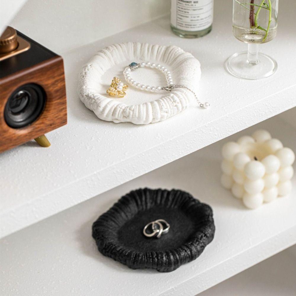 Creative Jewelry Display Rack Ceramic Storage Plate Jewelry Storage Tray  Dessert