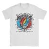 T-shirt Harajuku Grateful Dead Steal Your Face Dessiné à la Main Flair Groupe T-shirts en Coton pour Hommes Été Hauts Manches Courtes Impressionnants