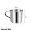 1Pc Stainless Steel Coffee Mug Camping Cup Portable Soup Mug For Travel Home Unbreakable Drinking Cup With Handle For Coffee