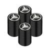 For Mercedes Benz 4pcs New Auto Emblem Cap Case For Mercedes Benz B/C/E/S Class A Class C200L GLC GLK CLA GLA W211 W203 W204 W124 AMG W202 W205