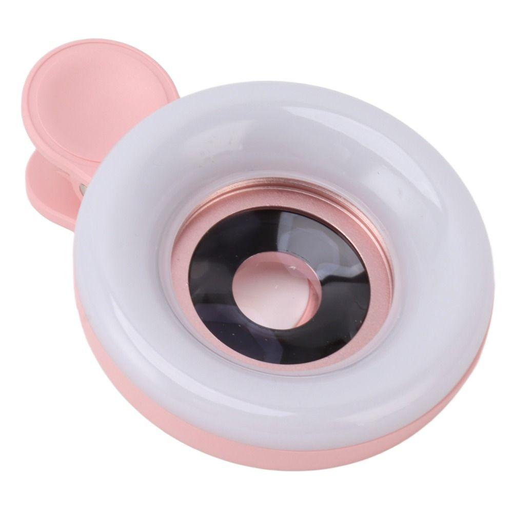 Langlebige Mini-Clip-Handy-Kameraobjektiv Tragbares Dimmbares 15X Makroobjektiv Handy-Ring-Fülllicht Videoaufnahme