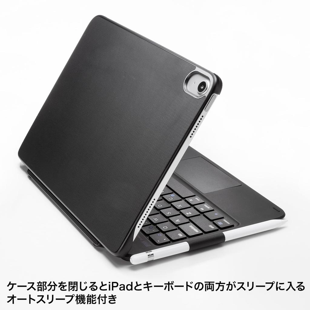 SANWA SUPPLY 10.9-inch iPad Keyboard with Case and Built-in Touchpad (SKB-BTIPAD3BK)