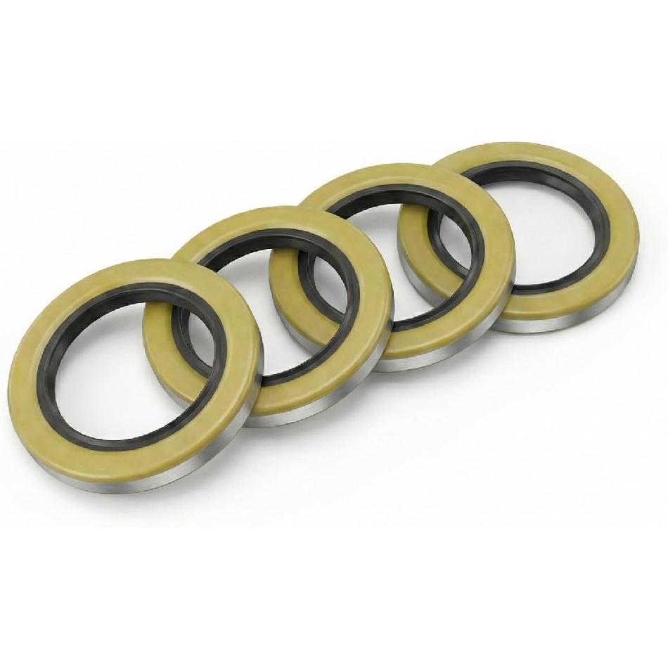 4 Pack Trailer Hub Grease Seal 010-036-00 Double Lip, 2.250" ID X 3.376" OD Double Lip Seal for Dexter Texcom 5200-7000 Lb RV Trailer Axles D42,