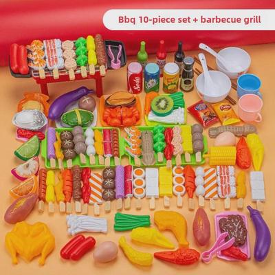 Mini Küche Hot Pot & BBQ Spielset für Kinder - Spieß Rollenspiel mit Kochutensilien für Jungen & Mädchen