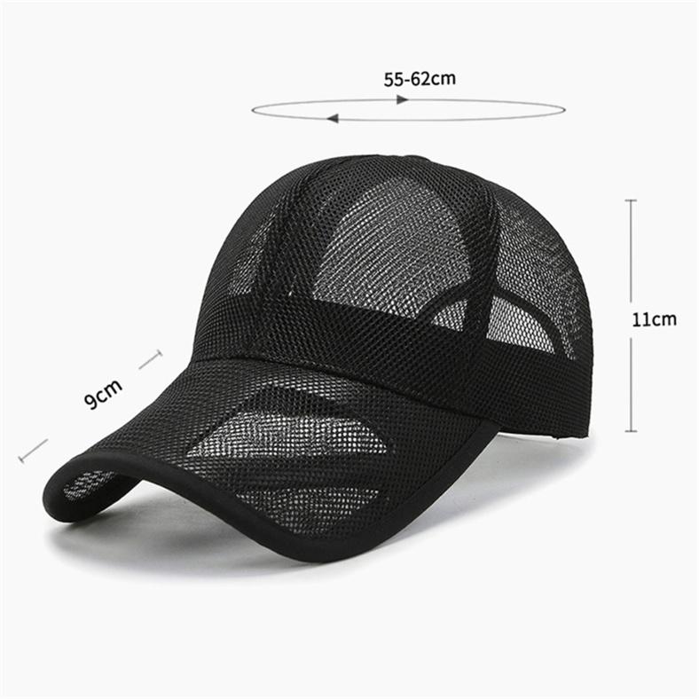 Men's Duck Tongue Hat Spring/Summer Breathable Mesh Hat Sunvisor Hat Comfortable Skin-Friendly Caps for Male