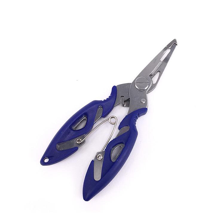 Beginners' Multifunctional Stainless Steel Lure Pliers with Split Ring Cutter