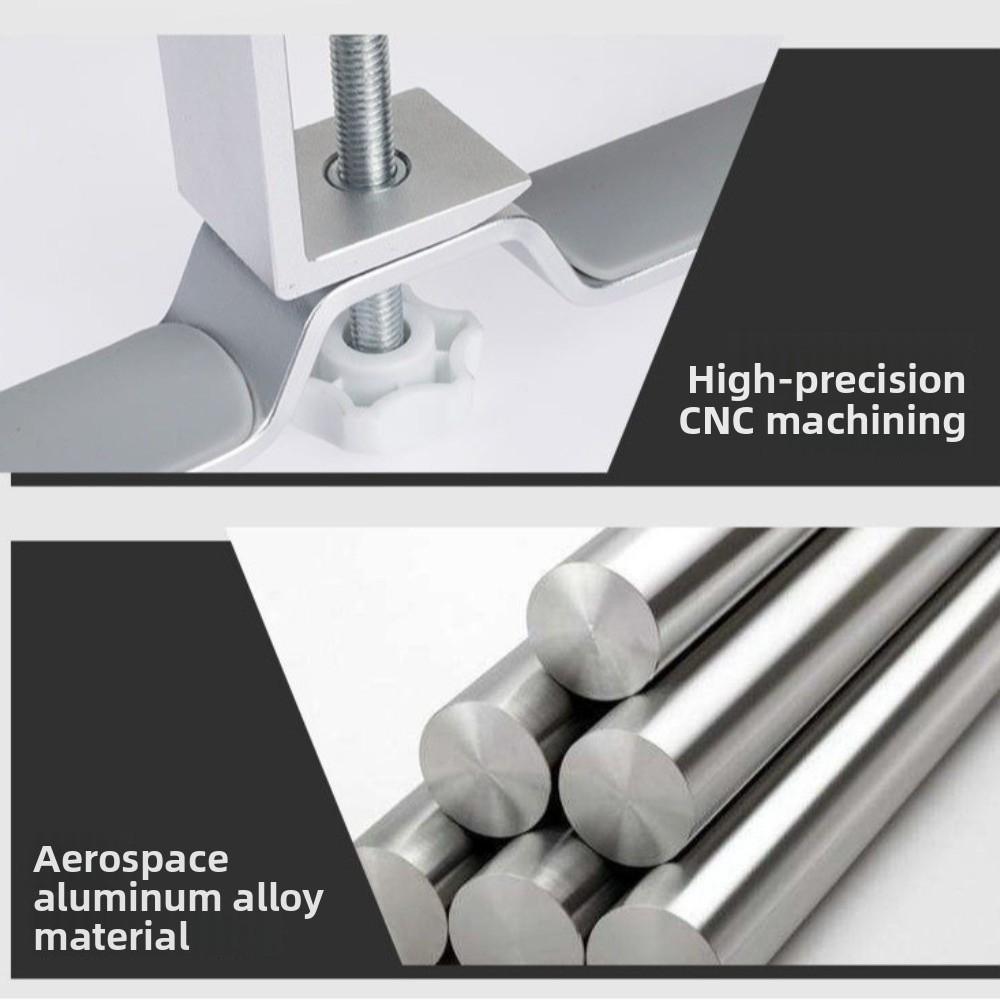 Aluminum Zinc Zinc Alloy Headphone Stand Under Desk Headset Rack Holder Desk Clamp on Hook  For Under Desk