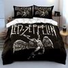 """Led Zeppelin Angel" Povlečení Sada povlaků na přikrývku a polštáře""" (1 * Povlak na peřinu 2 * Povlaky na polštář, bez náplně do peřiny)
