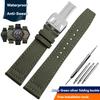Nylon Canvas Watch Strap for IWC Pilots Portugal Portofino Fabric Cowhide Bottom Watch Chain Men Women Watchband 20mm 21mm 22mm