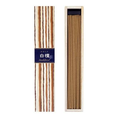 Nippon Kodo Kayuragi Sandalwood Incense Sticks with Incense Holder, White, Single Pack of 40 (x 1)