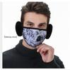 Winter Warm Mask Outdoor Windproof Skiing Cycling Face Mask Ear Scarf Nose Open Breathable Face Cover Neck Warmer