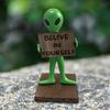 Alien Ornament Engraved Alien Decoration Desktop Ornament with Fine Engraving Design Bedroom Office Decor