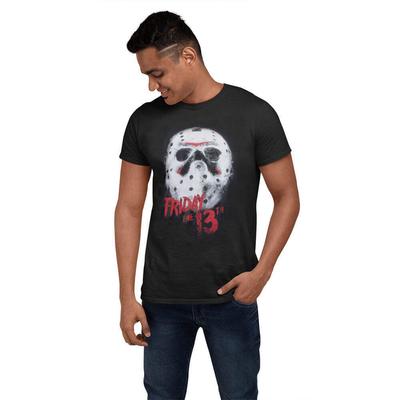 Freitag der 13. Weißes Masken-T-Shirt