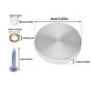 Pack of 40 Mirror Screw Caps Steel Decorative Covers Wall Decoration Fasteners Simple To Use for Bathroom & Kitchen Use