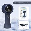 100 Speed Levels Mini Handheld Fan USB Rechargeable Cool Breeze LED Display for Makeup and Study