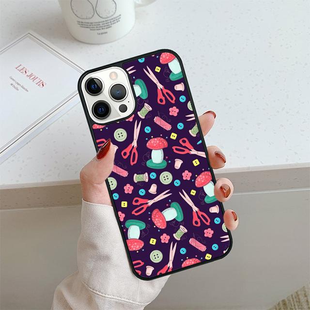 

Чехол для телефона с узором швейной машинки Для iPhone 17 Air 13 12 14 15 16 Чехол Для Apple Pro Max Plus Coque iPhone 15