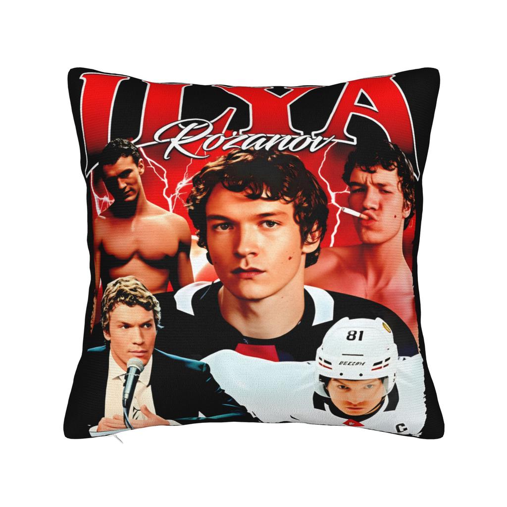 Shane Hollander & Ilya Rozanov Pillowcase Cushion Cover Decorative Heated Rivalry Throw Pillow Case Cover Home Zippered 40*40cm
