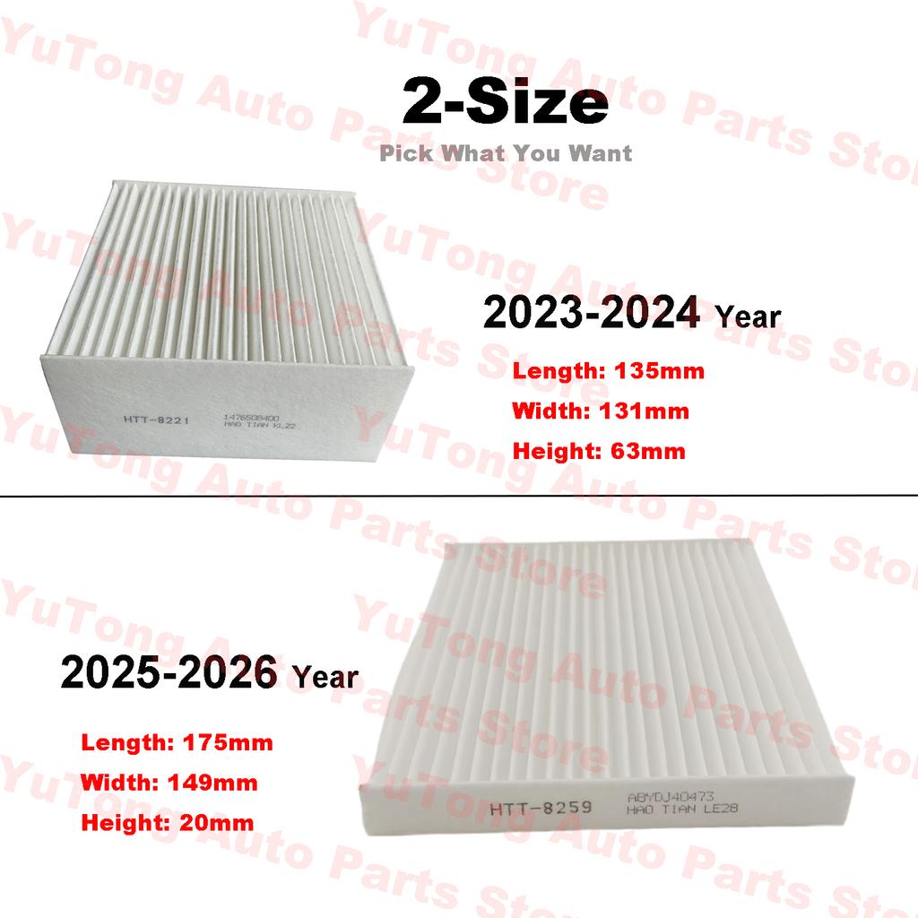 Cabin Air Filter For BYD Dolphin Mini 2023 2024 2025 2026 Seagull EV Haiou A/C Fresh Air-Conditioner Cleaner Parts ABYDJ40473