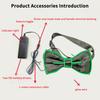 Glowing Butterfly Knot Suitable For Christmas Party Led Glowing Bow Tie Performance Props Festive Costumes Special Use
