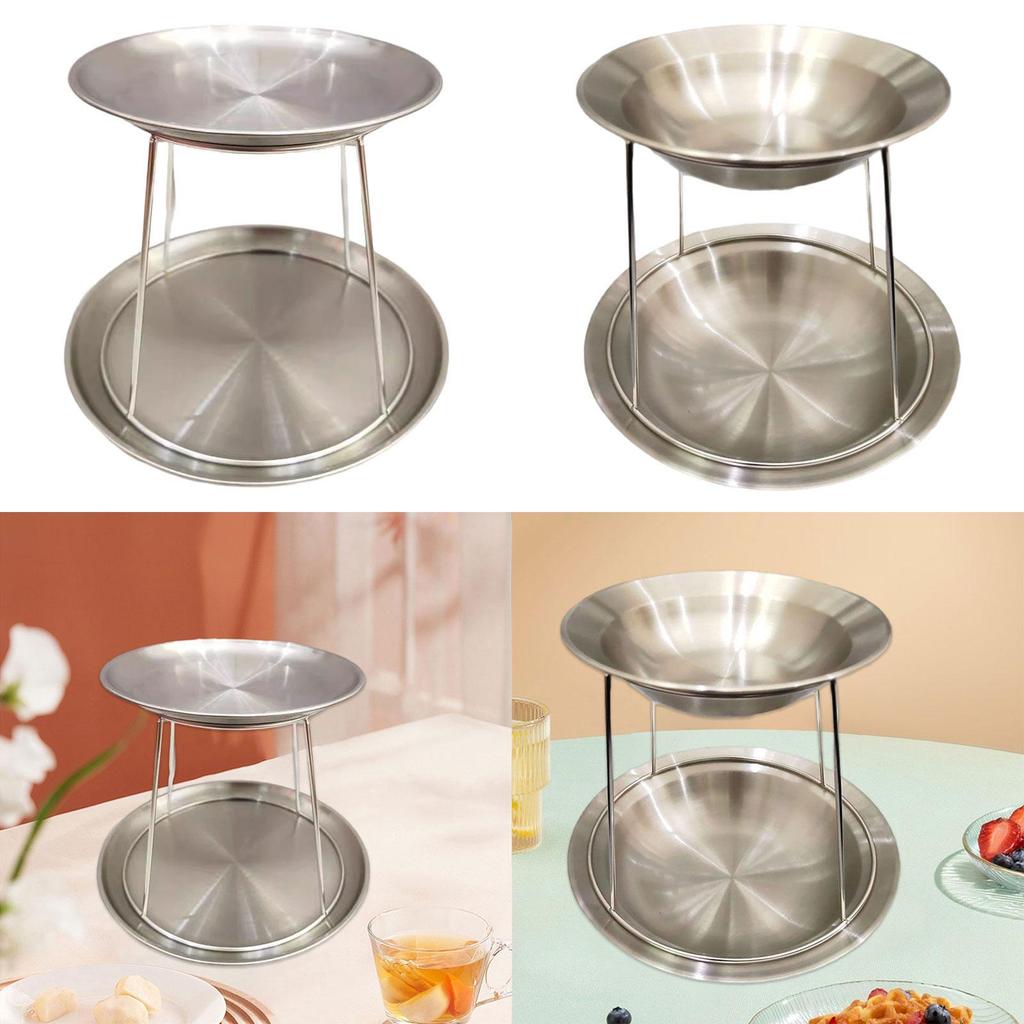 Seafood Tower 2 Tier Food Presentation Plate Trendy Versatile Seafood Tray Rack