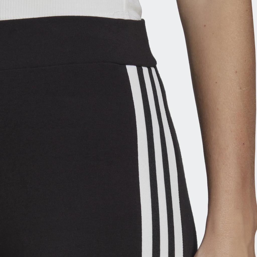 Adidas Originals Color Block Side Stripe Logo Print Slim Fit Sports Pants Women bottoms Black IB7305