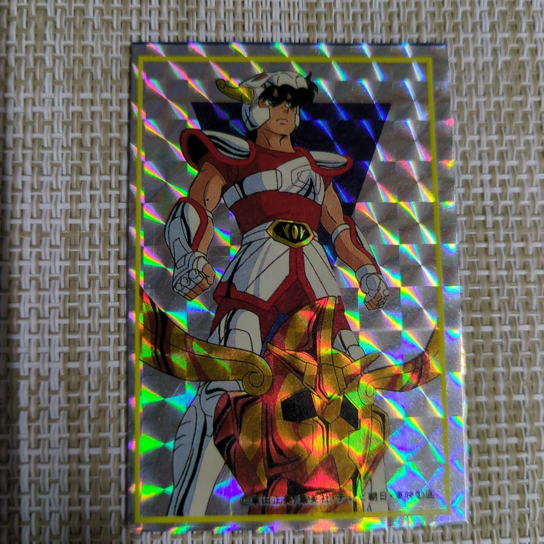 Used [At that time/very rare] Saint Seiya Amada Prism Card Pegasus Seiya Cancer