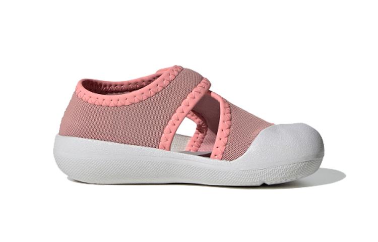 Adidas Comfortable Slip Resistant Cushioning Abrasion Resistant Low top Toddler Shoes Pink White Infant And Toddler FV8894