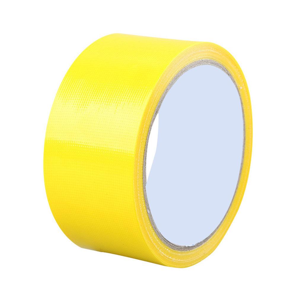Waterproof Single-Sided Cloth Duct Tape Yellow 5Cm X 1 Strong Adhesive Electrical Equipment Carpet Floor Stage DIY Tape