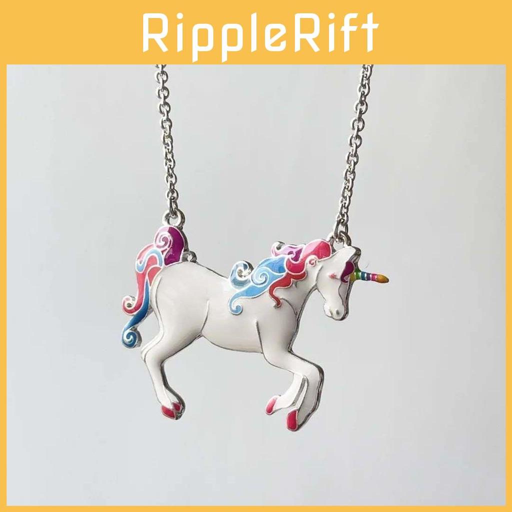 Damen Tier Einhorn Themen Anhänger Schmuck Öl Finish Mode Dekoration Geschenk