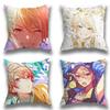 T-Tenma Tsukasa  Pillow Case Anti-dustmite Pillowcase Invisible Zipper Silky Short Plush Sofa Cushion Cover
