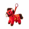 Red Color Plush Horse Keychain Lucky Horse Plush Materia Horse Doll Pendant Soft Cute Zodiac Pony Figurine Home Decor