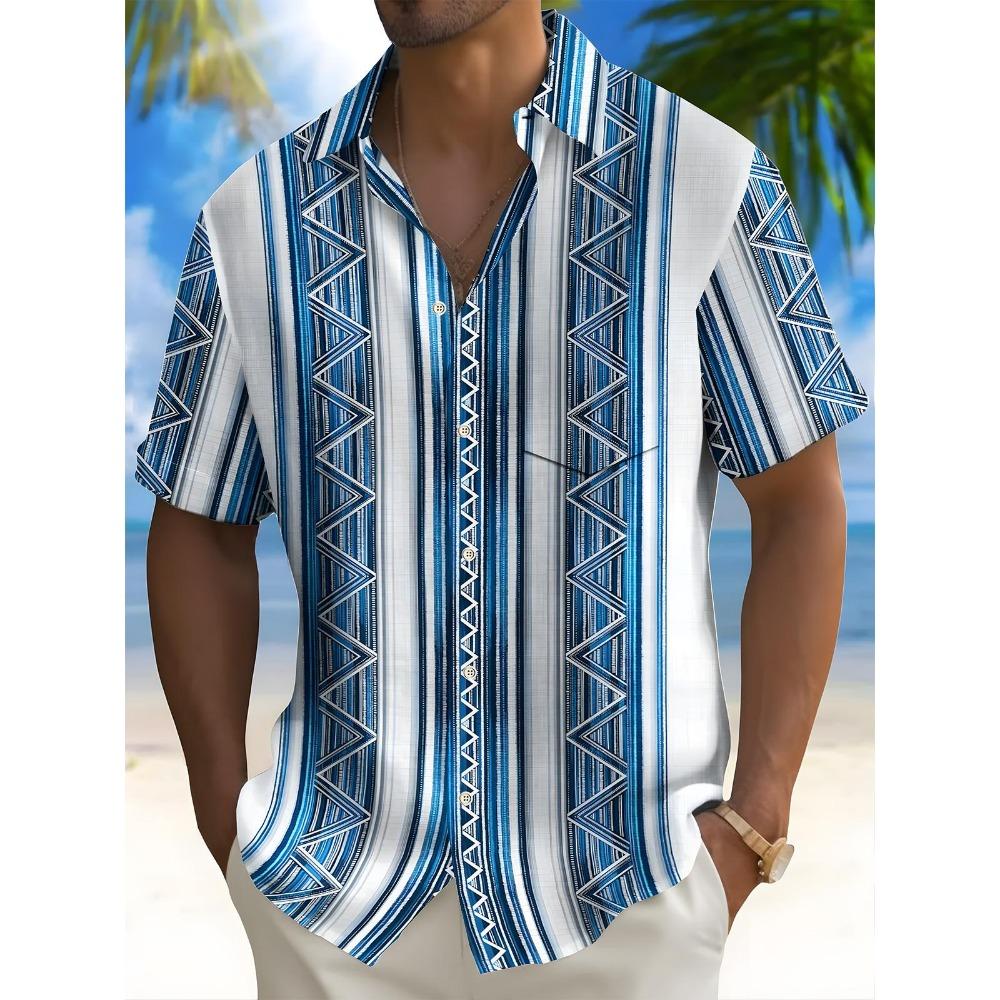 Neue Hawaii Frühling/Sommer Mode Freizeit Straßenbummel Tourist Strand Bedrucktes Voll Offen Kurzarm Knopfhemd, Schneller Versand S gray