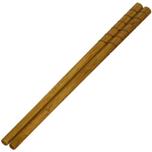 Alphax Wood Grain Chopsticks, 20cm, Chestnut and Natto Stick, Spiral Pattern, 906872
