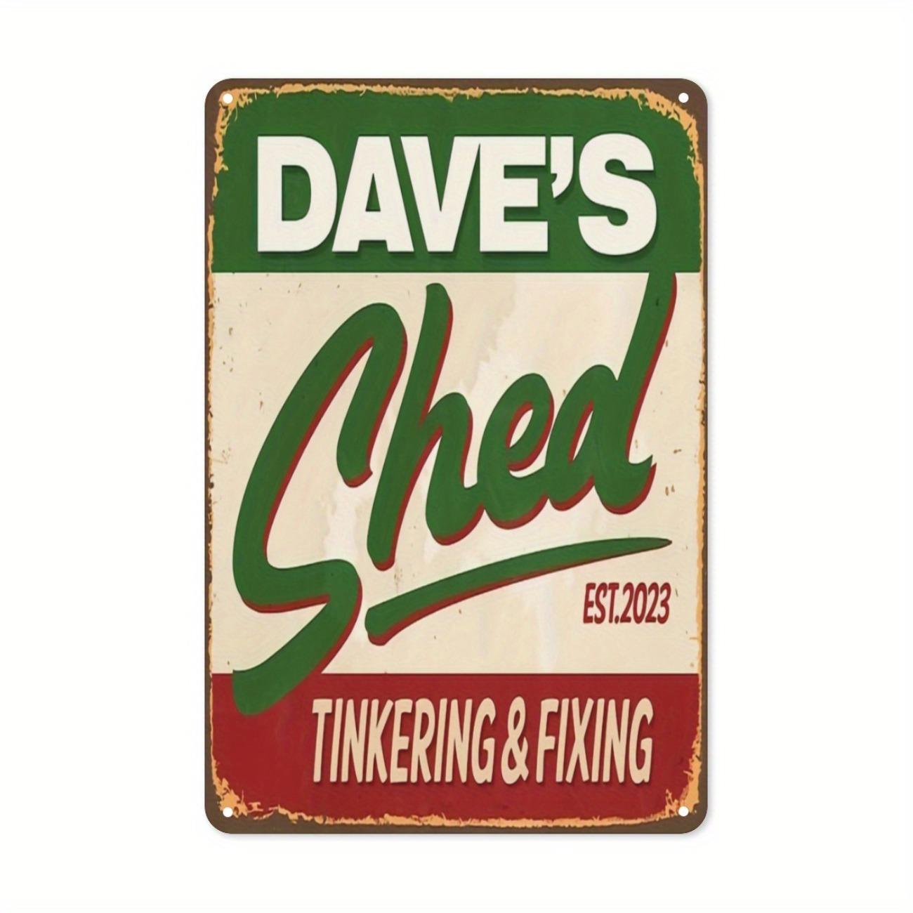 1pc Custom Metal Sign Personalized Wall Decor Retro Tin Plate белый
